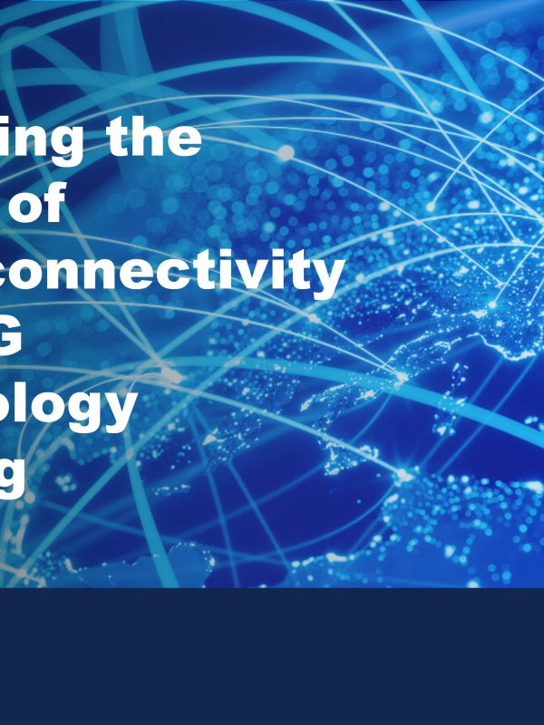Image of a blue lit up globe with lines to show connectivity to demonstrate the benefits of 5G technology leasing