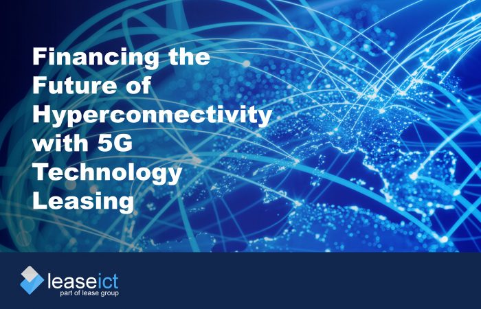 Image of a blue lit up globe with lines to show connectivity to demonstrate the benefits of 5G technology leasing
