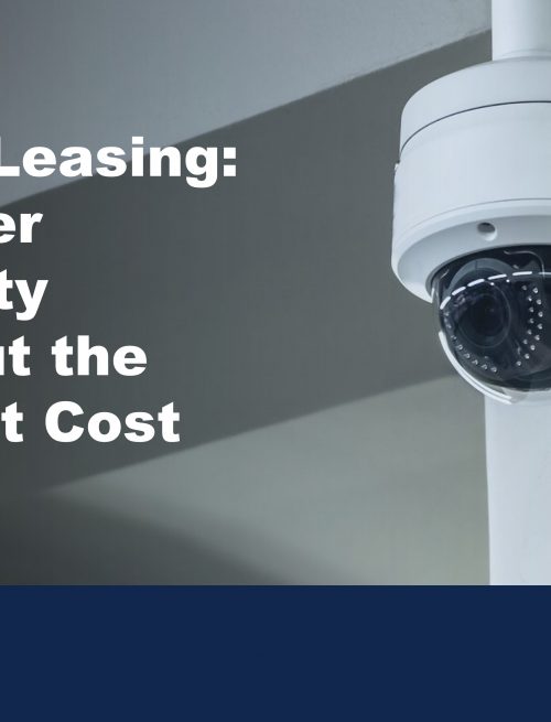 Image of CCTV camera to illustrated the benefits of CCTV leasing