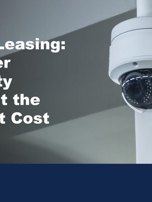 Image of CCTV camera to illustrated the benefits of CCTV leasing