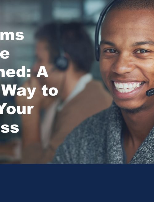 image of person smiling wearing a headset to illustrate the benefits of telecoms finance