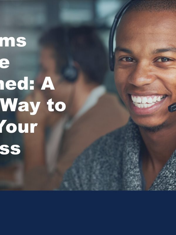 image of person smiling wearing a headset to illustrate the benefits of telecoms finance