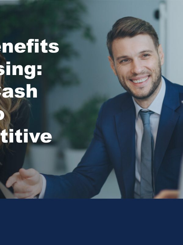 three people talking to illustrate discussing the benefits of leasing