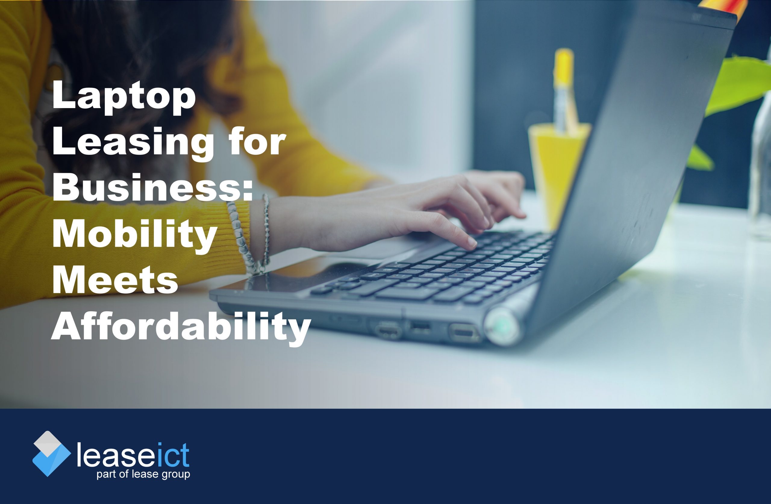 Women using laptop to illustrate the benefits of laptop leasing